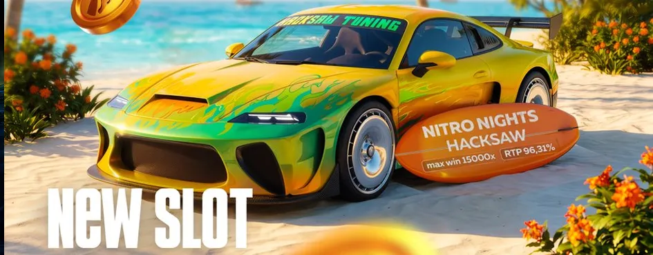 Новый слот Nitro Nights от Hacksaw Gaming с RTP 96,31% и максимальным выигрышем 15000x